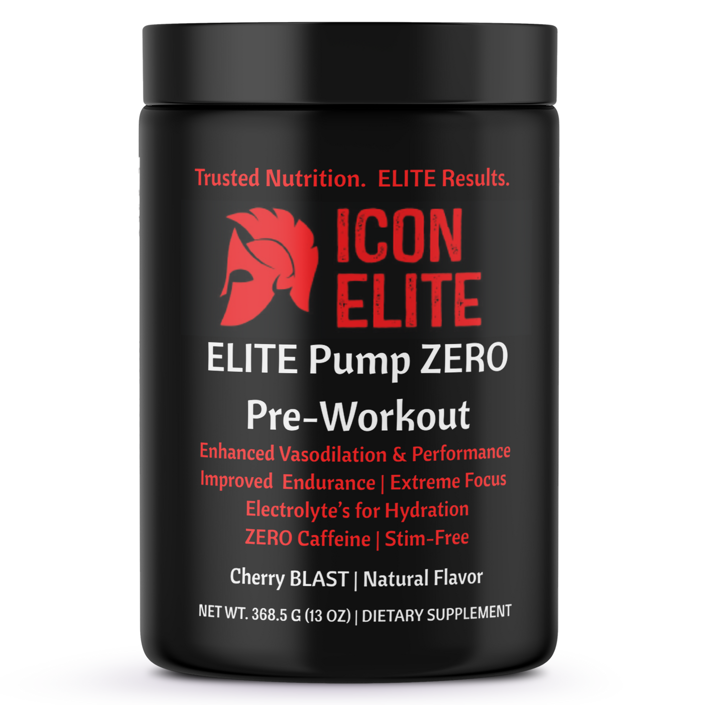 ELITE Pump ZERO Pre-Workout Cherry Blast