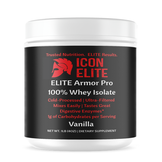 ELITE Armor Pro 100% Whey Isolate Vanilla - 1Lb