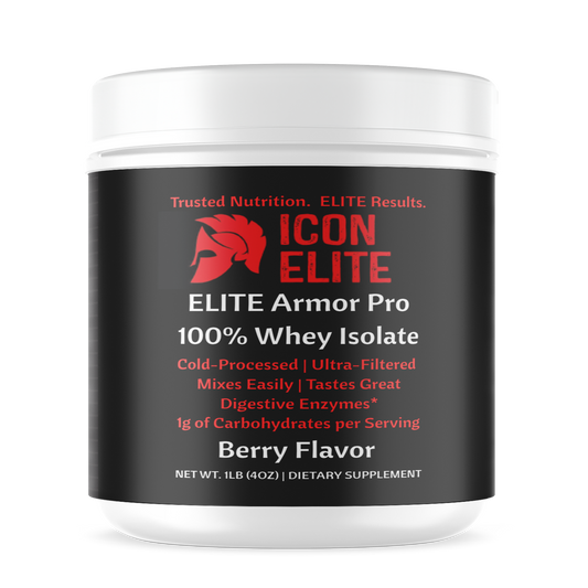 ELITE Armor Pro 100% Whey Isolate Berry Flavor - 1LB