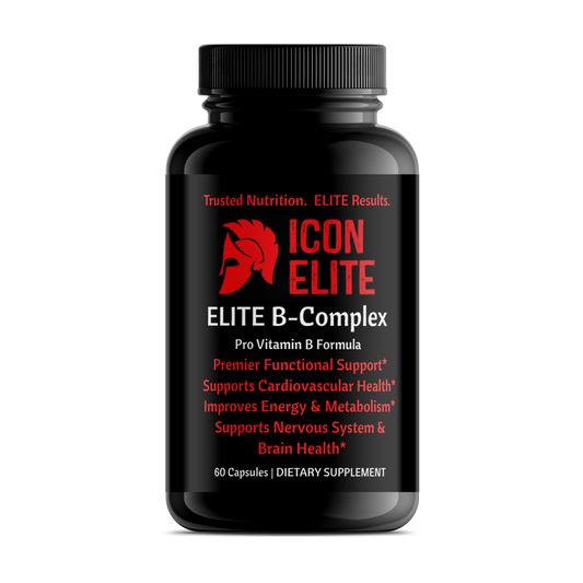 “ELITE B-Complex complete B vitamin supplement capsules”