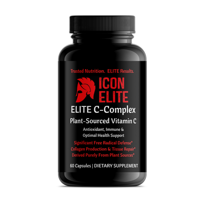 “ELITE C-Complex plant-sourced vitamin C capsules”