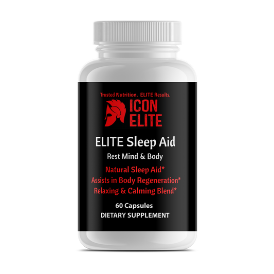 “ELITE Sleep Aid natural sleep and relaxation supplement capsules”