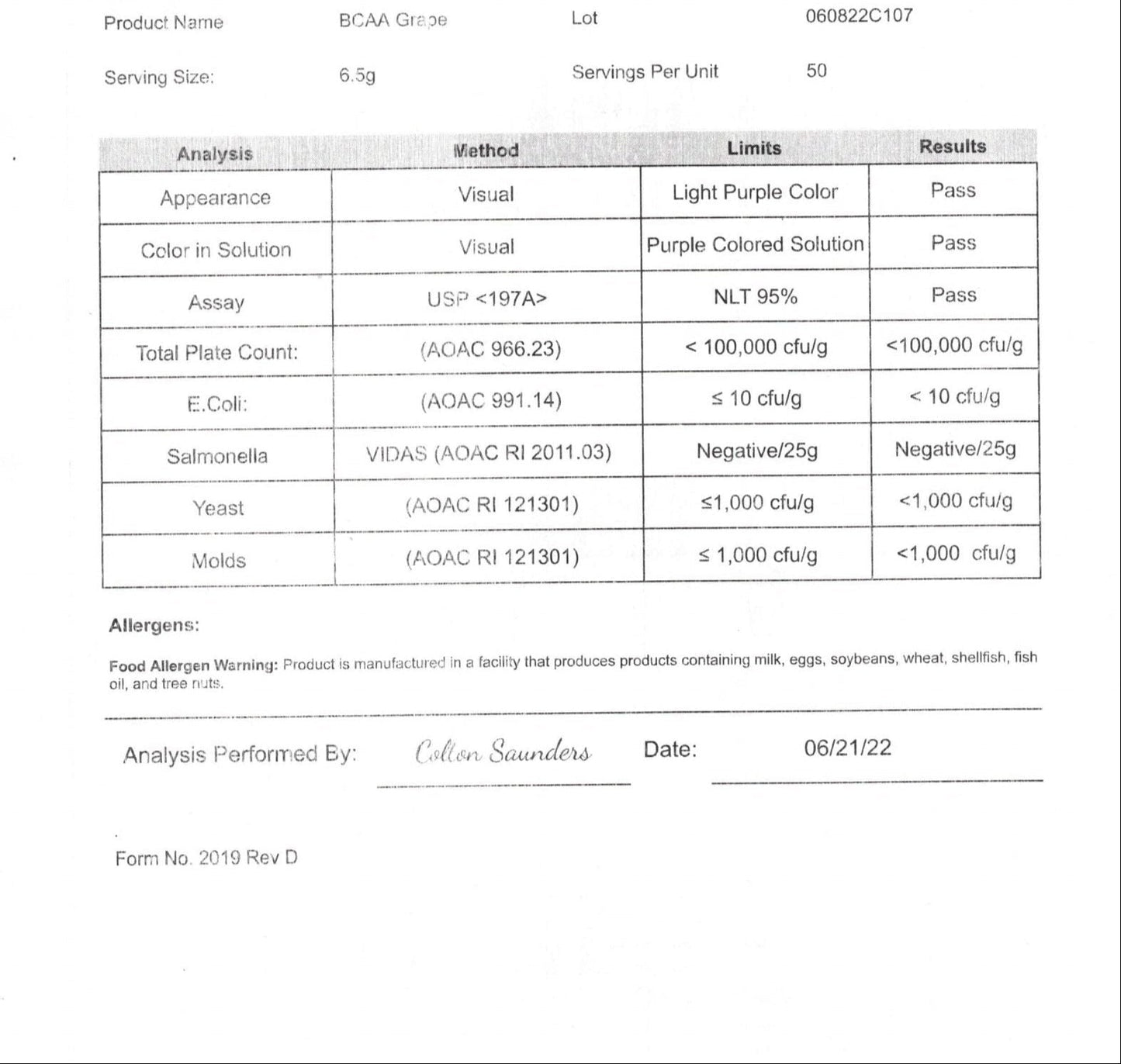 Apex ELITE BCAA (Grape)