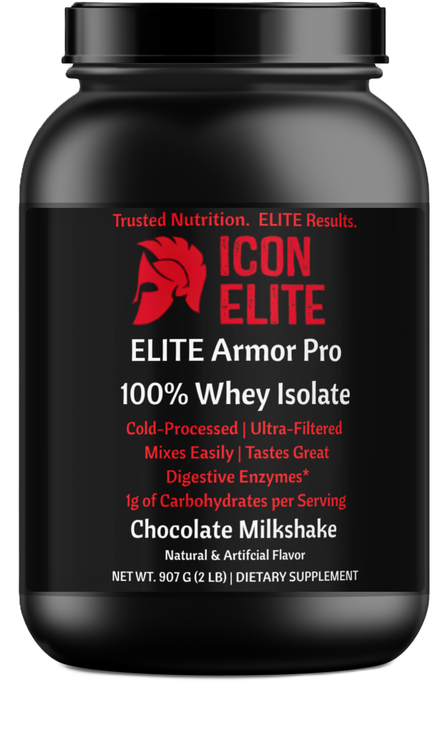 ELITE Armor Pro 100% Whey Isolate Chocolate - 2LB