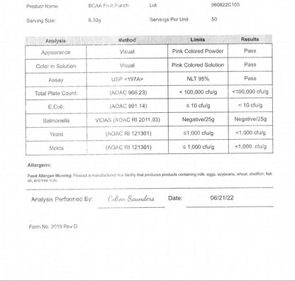 Apex ELITE BCAA (Fruit Punch)